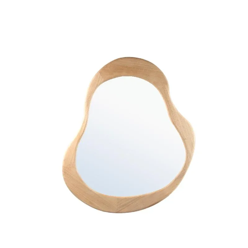 Spiegel – Organisches Design, Rechteckige Form, Massivholz Material, Natur – Barragh | PTMD