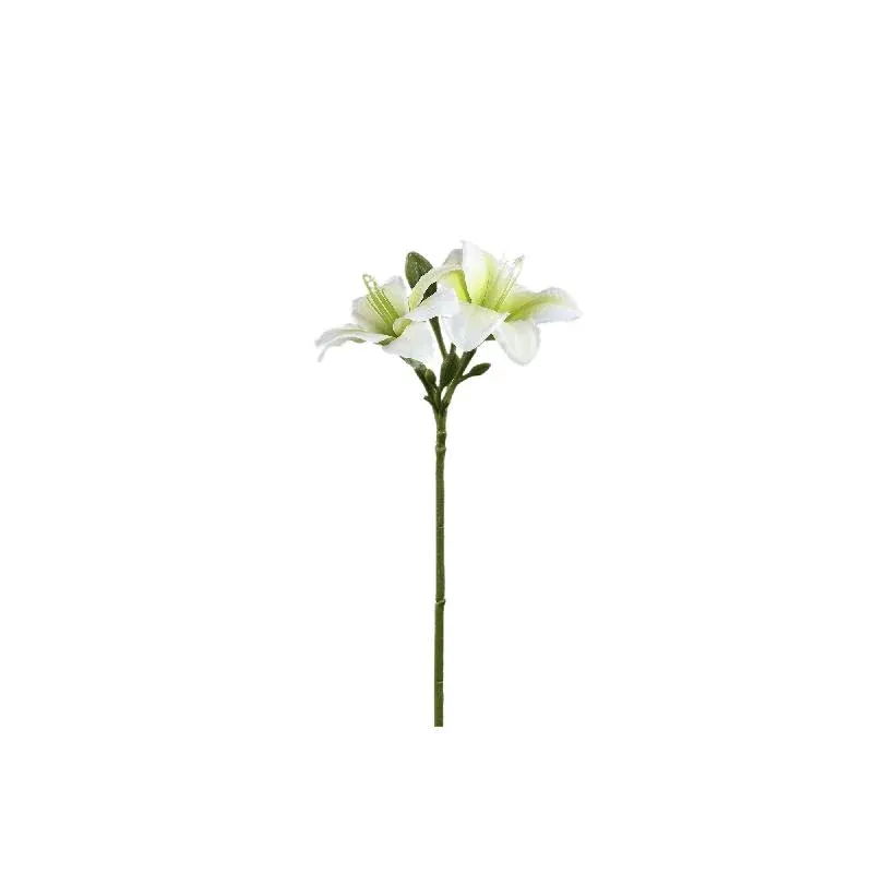Amaryllisblume – Weiße Amaryllis Spray, Polyestergewebe, Halbfertig | PTMD