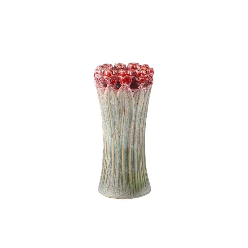 Vase – Tulpenform Design, Keramik Material, Mintgrün Farbe, M – Tulips | PTMD