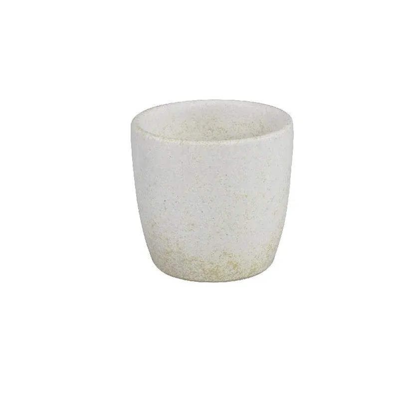 Topf – Glasur Finish, Keramik Material, Modernes Design, Weiß, S - Braxton | PTMD
