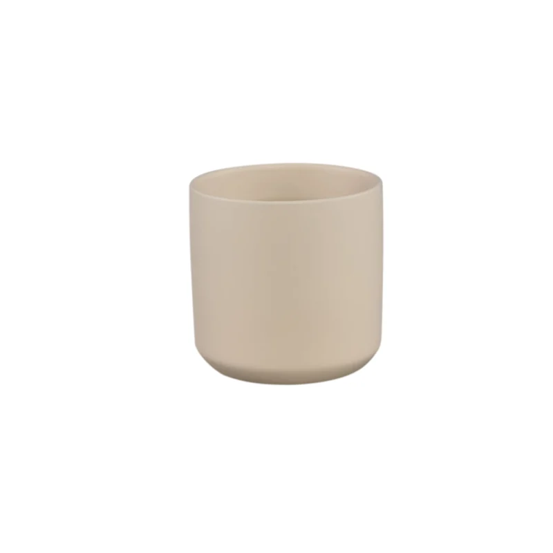 Blumentopf – Creme Oberfläche, Runde Form, Keramik Material, S – Fatima | PTMD