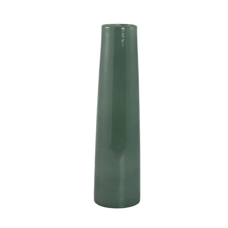 Vase – Runde Form, Glas Material, Petrol, L – Saelah | PTMD
