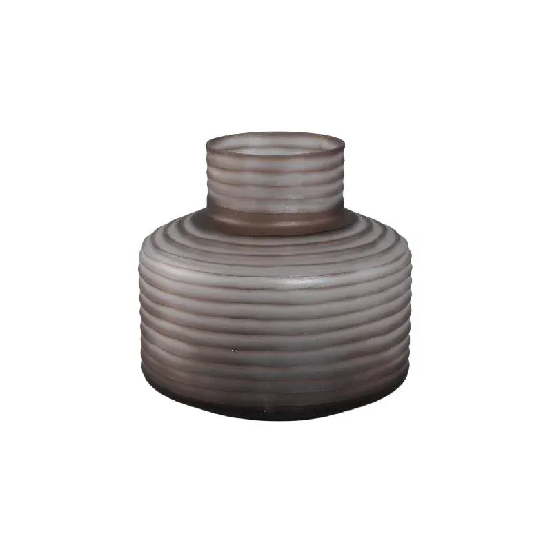 Vase – Massives Glas, Glatte Oberfläche, Hellbraune Farbe S – Kalyce | PTMD