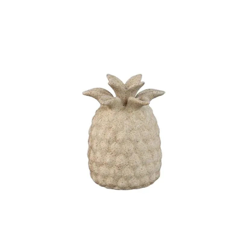 Vase – Cremefarbe, Ananasform, Strukturierte Oberfläche, Keramik, S – Ellodie | PTMD