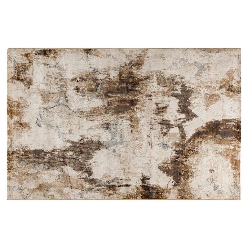 Teppich – Antikes Design, Rechteckige Form, Dunkelbraune Oberfläche, L – Mirle | PTMD