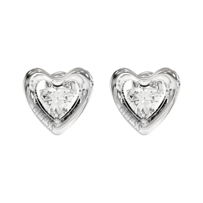 Guess Beloved Ohrstecker Silber Edelstahl - JUBE06097JWRHT-U