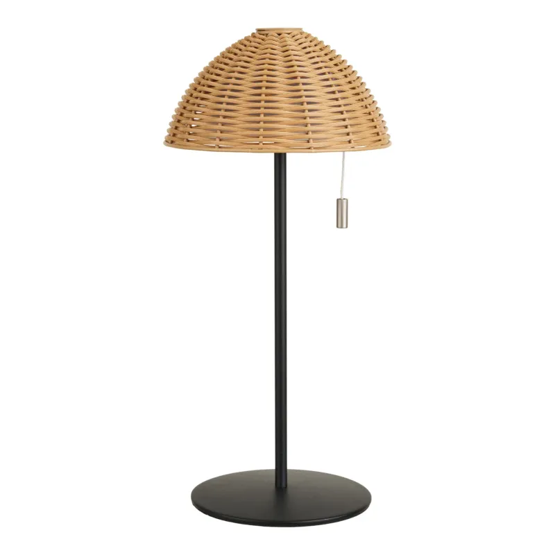 Tischleuchte – Natur/Schwarz, Wiederaufladbar, RGB-LED - Wigan | House Nordic