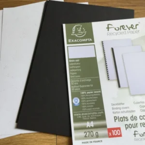 Karton-Deckblatt 270g/m² A4 Lederstruktur° - Polly Paper - Umweltfreundliche Schreibwaren