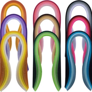 900 Paper Quilling Strips Set,36 Colors width 3mm Length 39cm