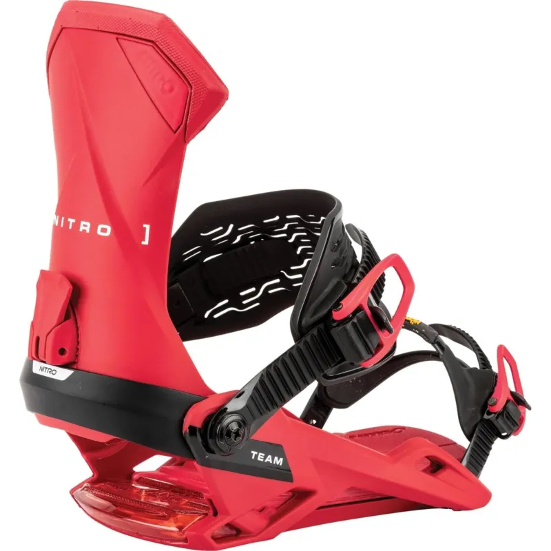 Nitro TEAM Herren Snowboard Bindung VIVID RED Winter 2026-Nitrobags-Shop