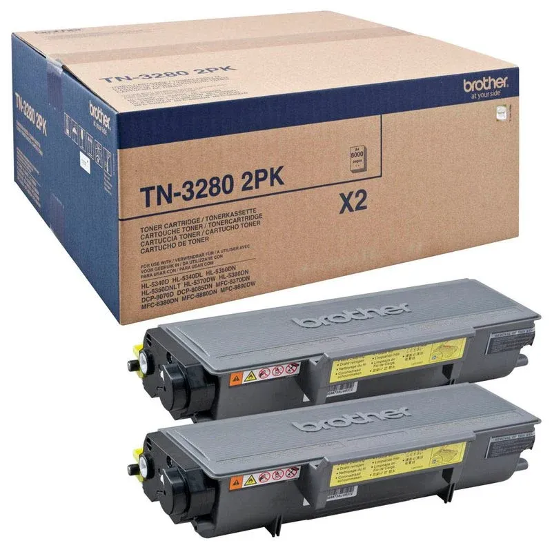 brother TN-3280 schwarz Toner, 2er-Set