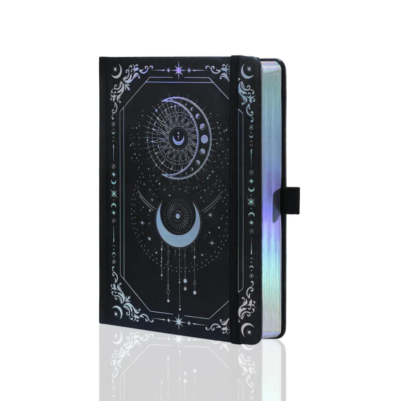 A5 Solunara Notebook - Black Silver