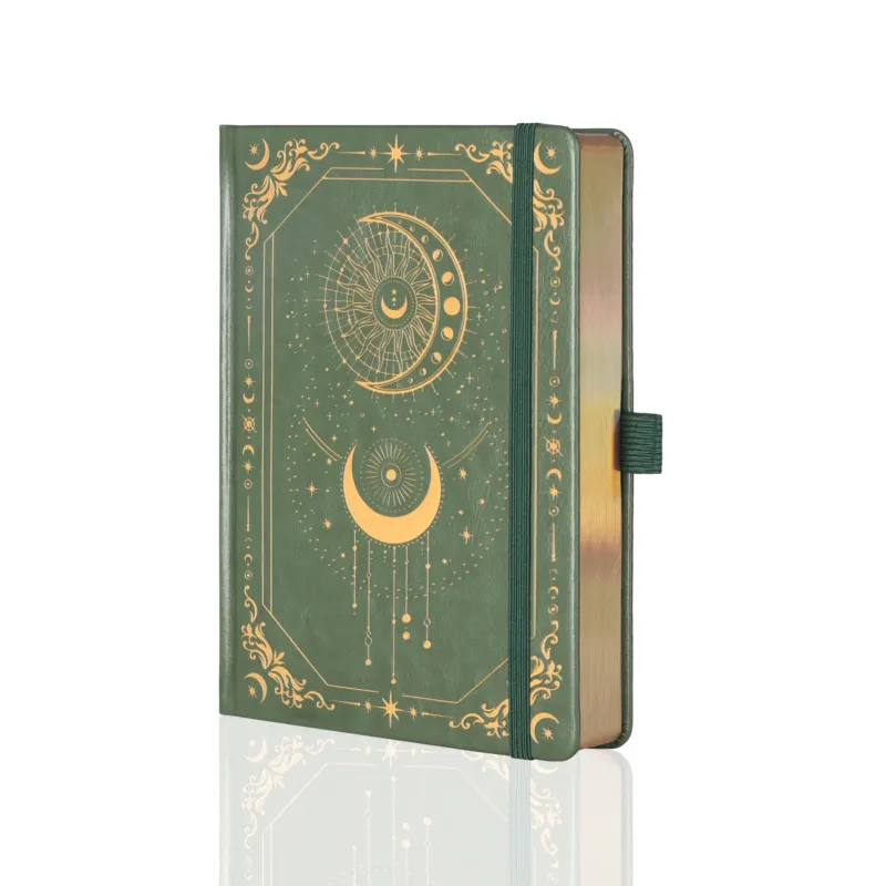 A5 Solunara Lined Notebook - Green