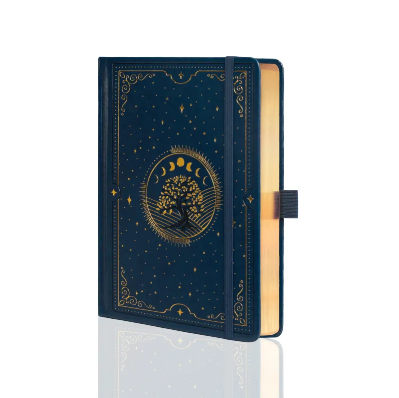 A5 Tree of Life Notebook - Deep Blue