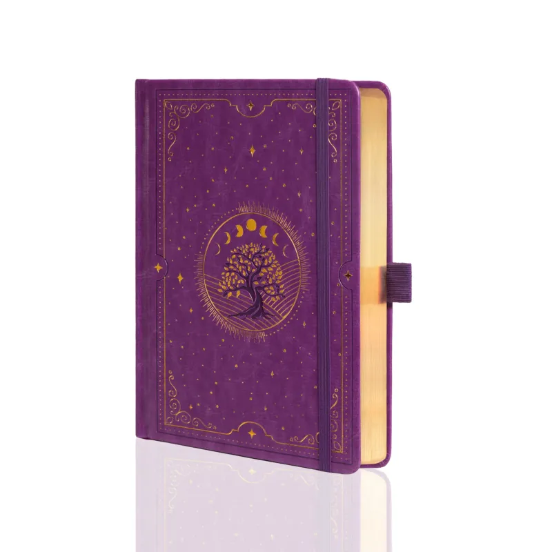 A5 Tree of Life Notebook - Purple