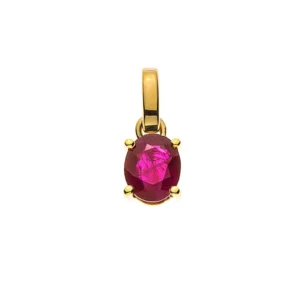 Anhänger Gelbgold 750 mit Rubin 0.45ct.