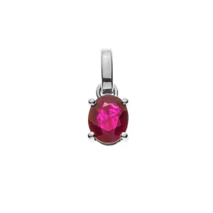 Anhänger Weissgold 750 mit Rubin 0.42ct