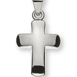 Anhänger Balkenkreuz Weissgold 750