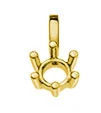 Anhänger Solitär Rohling 6-Griff Gelbgold 750 für 0.10ct