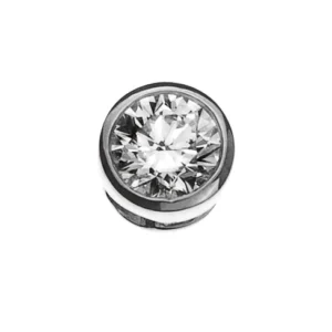 Anhänger Solitär Zargenfassung Weissgold 750 H-SI 0.25 ct.
