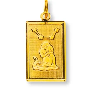 Anhänger Sternzeichen Wassermann Gelbgold 750
