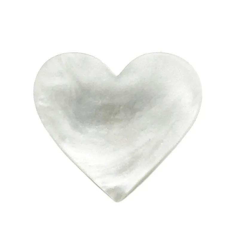 17.5/22.5mm Black White Resin Heart Buttons with Metal Shank 10pcs