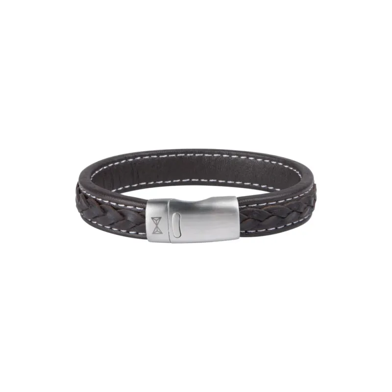 AZE Jewellery Herrenarmband Retro Wave Braun