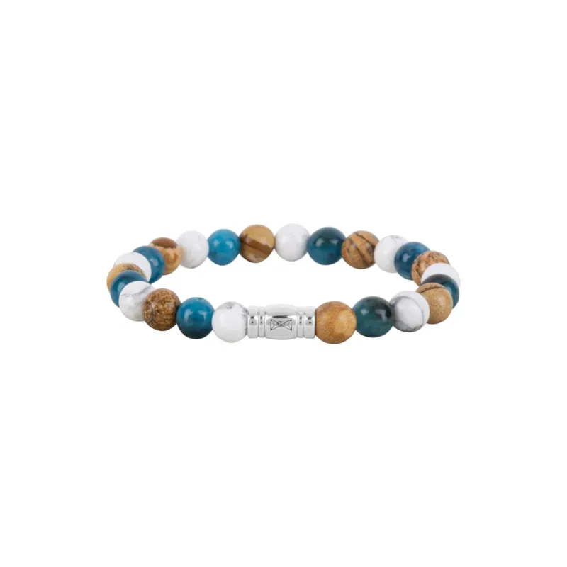 AZE Jewellery Herren Edelstein Armband Mount Kita Bicolor