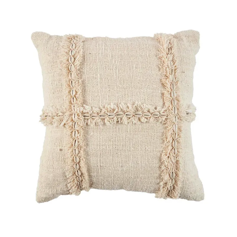 Kissenbezug – Baumwolle Material, Boho Stil, Natur Ton - Nomad | Bazar Bizar Antwerp