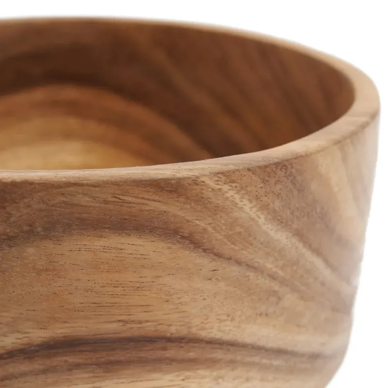 Salatschüssel – Suarholz Material, Salatschalen-Design, Natürliche Farbe, M – Suar | Bazar Bizar Antwerp