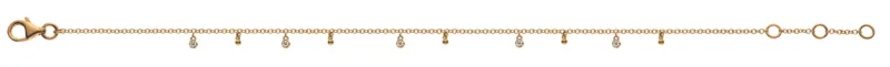 Armband Gelbgold 750 mit 5 Brillanten 0.08ct