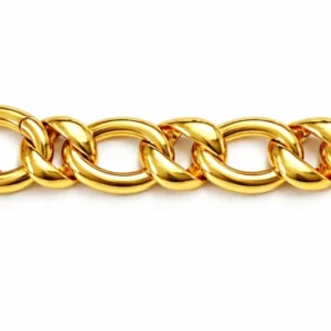 Armband Figaro 1&1 Gelbgold 750 poliert 19cm