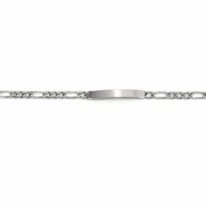 Armband Figaro ID Weissgold 750 ca. 5,5 mm 19 cm