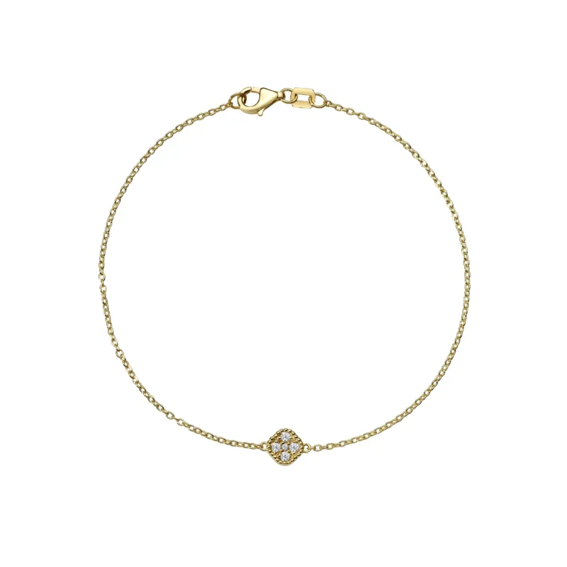 18 Karat - 750 Gelbgold Armband mit Diamanten - BL0000674