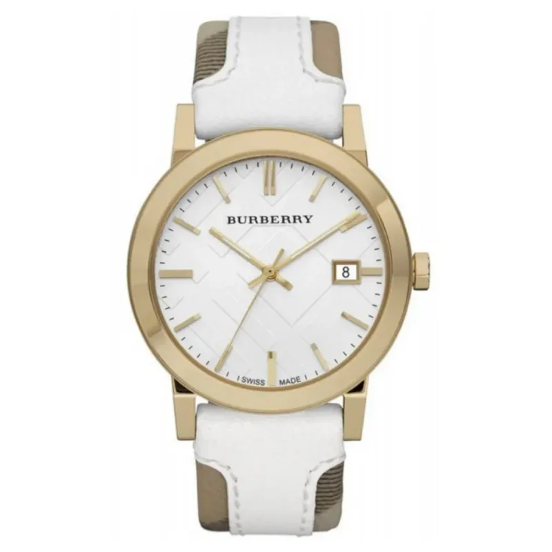 Burberry The City Damenuhr - Weisses Leder - BU9110
