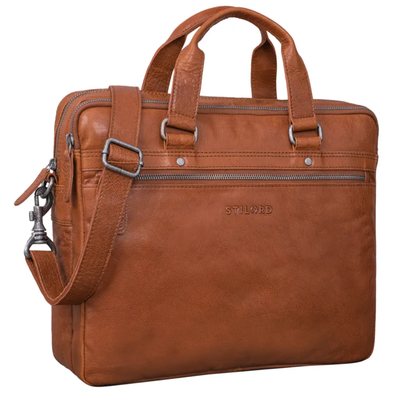 Leder Aktentasche Damen braun
