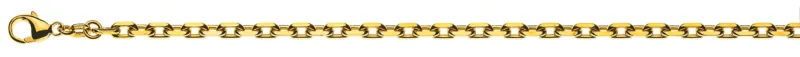 Collier Anker 4-fach geschliffen Gelbgold 750 ca. 3.5mm