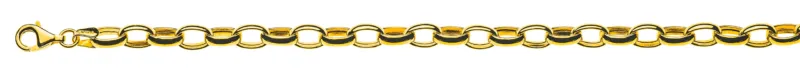 Armband Anker Oval Gelbgold 750 halbmassiv ca. 6.0x8.5mm