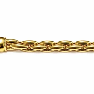 Collier Anker Carré Gelbgold 750 Handarbeit 45cm poliert ca. 8.6mm