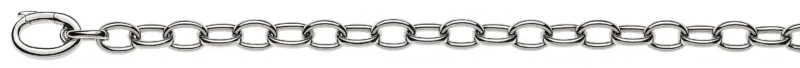Armband Anker Oval Weissgold 750 Handarbeit 6.0mm 20cm