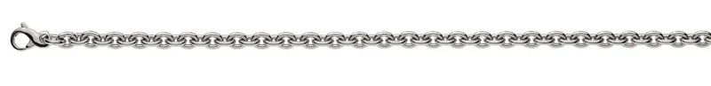 Collier Rundanker Weissgold 375, 45 cm