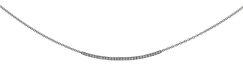 Collier Weissgold 750 mit 29 Brillanten 0,20ct.