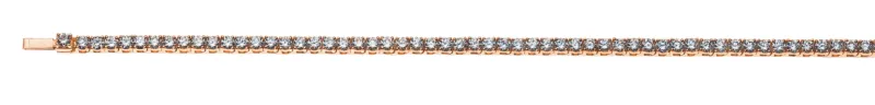 Armband Rotgold 750 mit 70 Brillanten 3.61 ct. 18cm