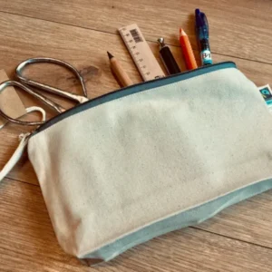 Federtasche Bio-Baumwolle naturweiß fair - Polly Paper - Umweltfreundliche Schreibwaren