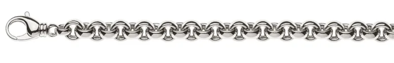 Collier Erbs Weissgold 750 Handarbeit 45cm 9,5mm