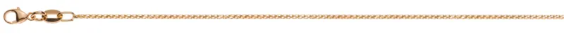 Collier Franco diamantiert Rotgold 750 ca. 1,0mm