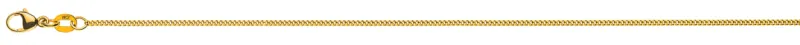 Collier Panzerkette geschliffen Gelbgold 375 ca. 1,4mm