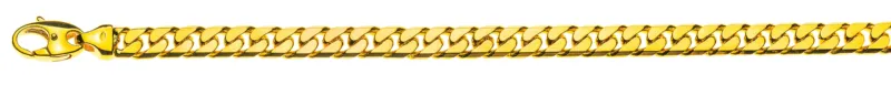 Collier Panzerkette geschliffen Gelbgold 750 ca. 7,0mm