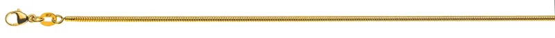 Collier Schlangenkette rund Gelbgold 750 ca. 1.6mm