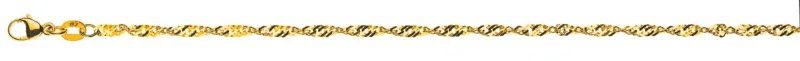 Singapur Armband Gelbgold 750 ca. 2,4mm
